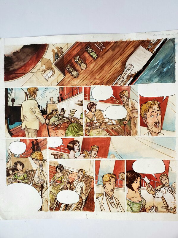 Vincent Dutreuil, ADA ENIGMA T3 UNE HISTOIRE INFERNALE couleur directe - Planche originale