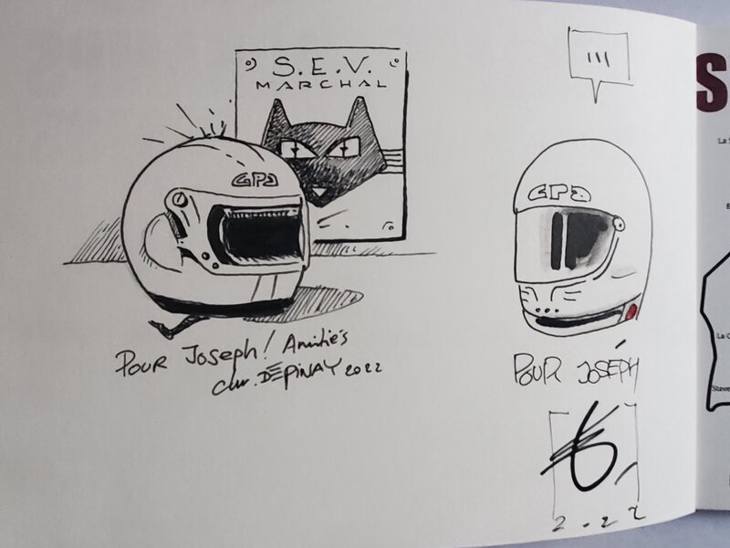 Érik Arnoux, Christophe Dépinay, collectif de dessinateurs, SPA-FRANCORCHAMPS MOTOS - Sketch