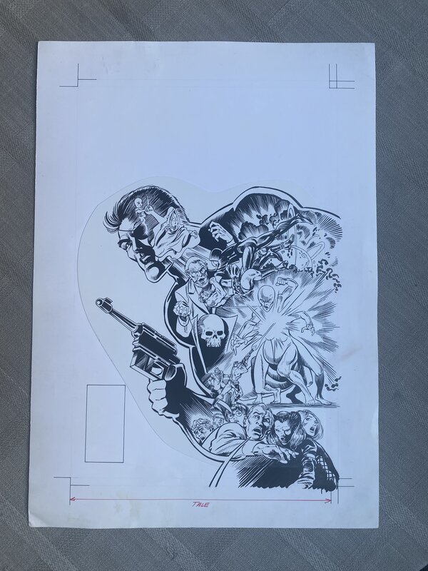 Couverture ORIGINALE NICK FURY 7 ÉDITIONS SEMIC DEC 1991 33 x 23 KEITH POLLARD - Original Cover