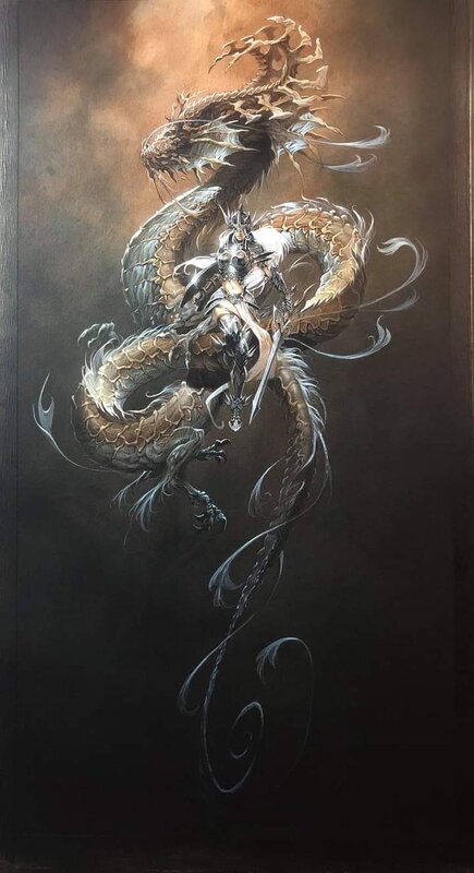 Dragonesse par Anthony Jean - Illustration originale