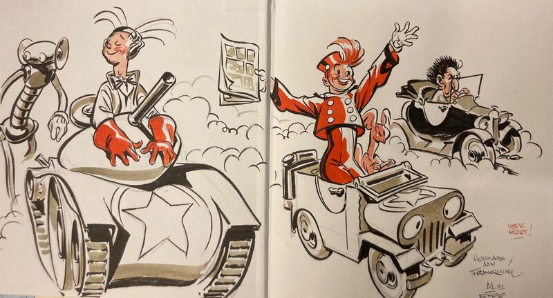Dedicace par Al Severin - Planche originale