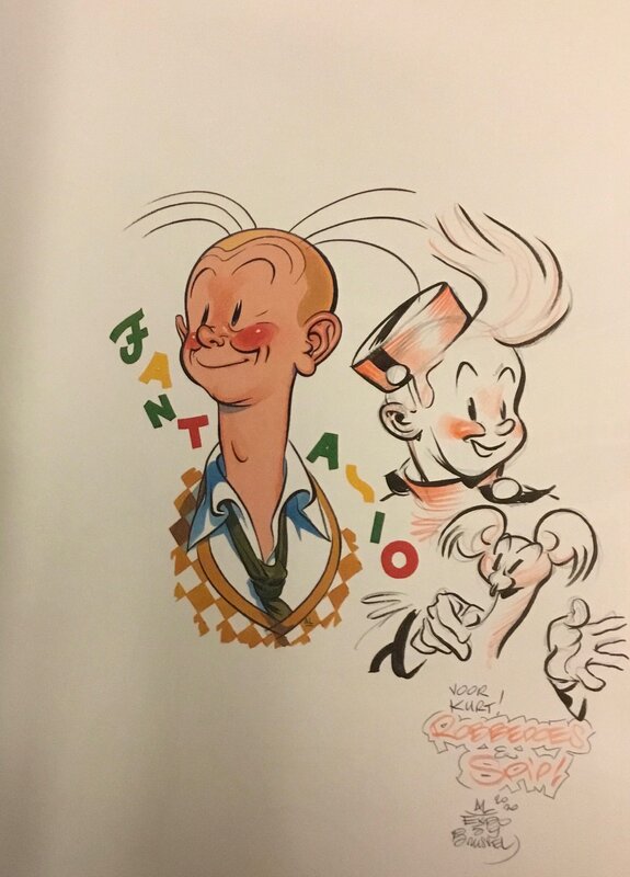 Dedicace par Al Severin - Planche originale