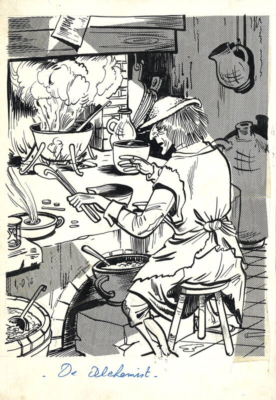 De Alchemist by Buth - Original Illustration