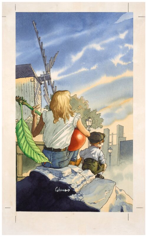 Cabanes - Couverture Le temps des noyaux de Renaud - Couverture originale