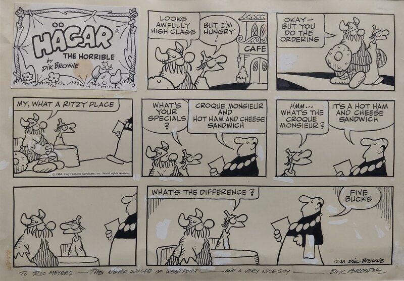 Hagar par Dik Browne - Planche originale