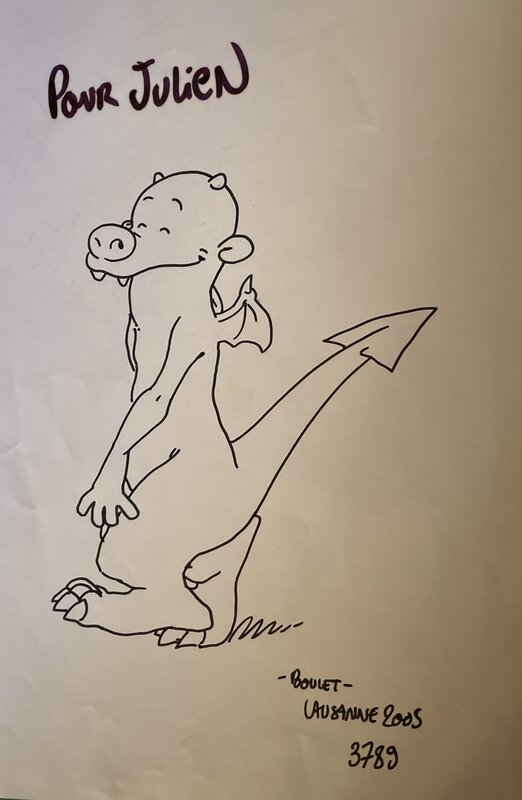 Dédicace Boulet - Sketch