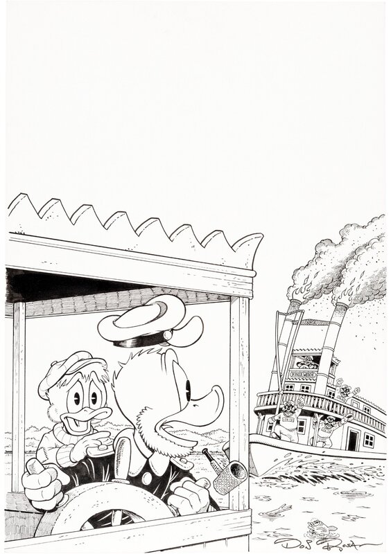 Don Rosa - Scrooge McDuck - 1994 - The Master of the Mississippi - Cover - Couverture originale