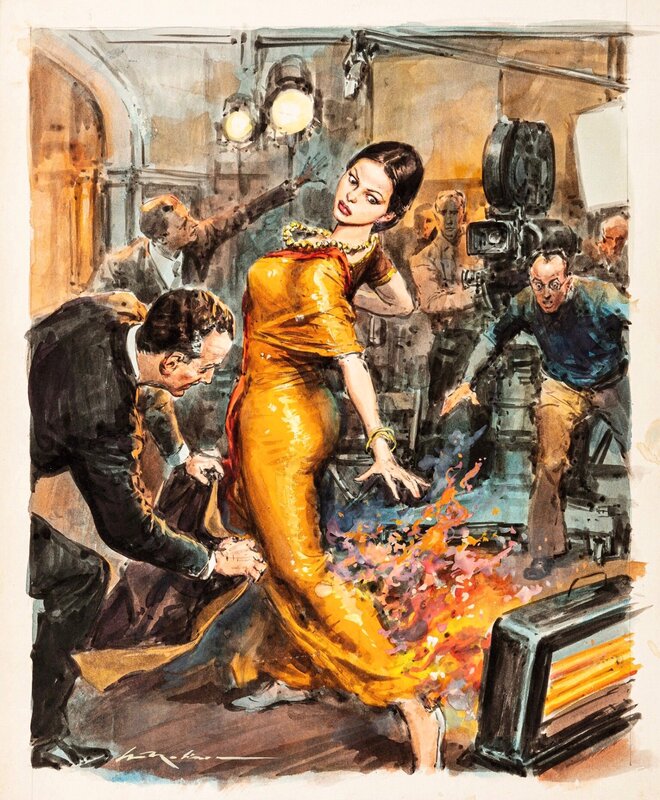 Claudia Carinale par Walter Molino - Illustration originale