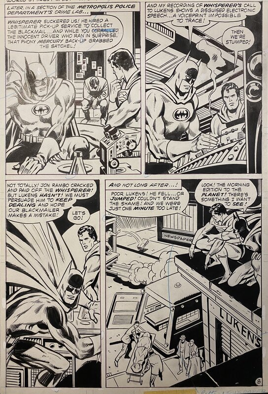 George Tuska, Vince Colletta, World's Finest - #252 p.8 - Planche originale