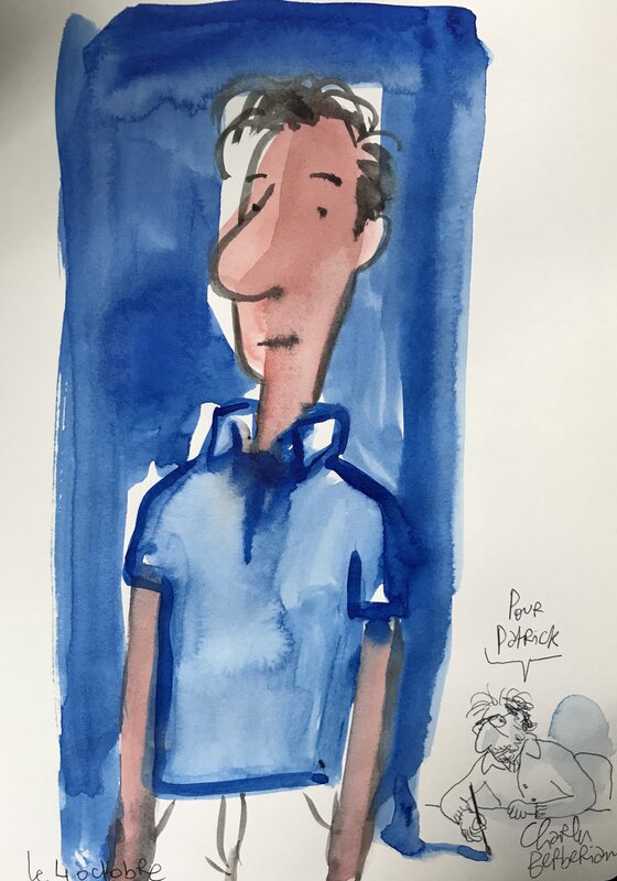 Autoportrait ? by Charles Berberian - Sketch