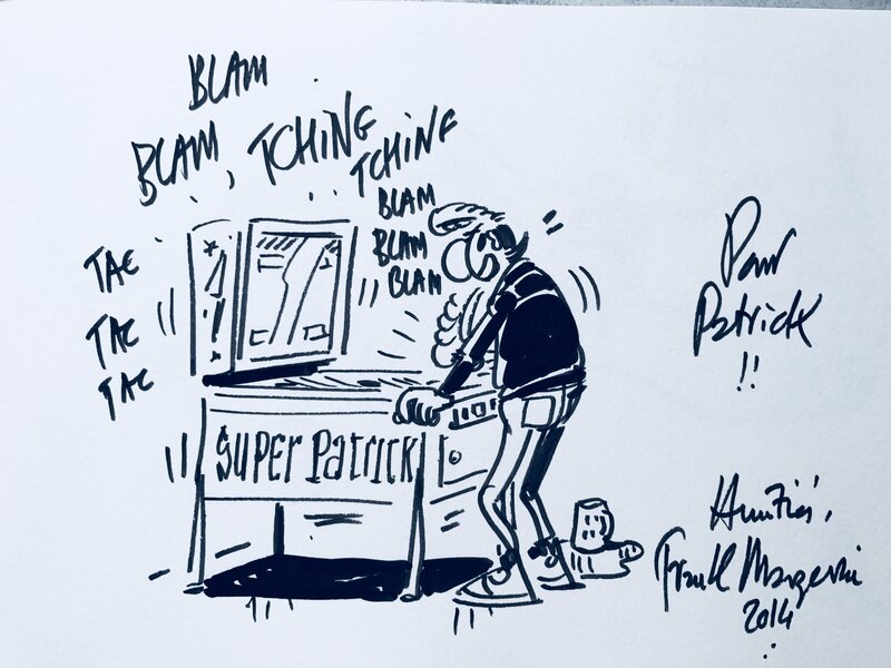 Partie de flipper by Frank Margerin - Sketch