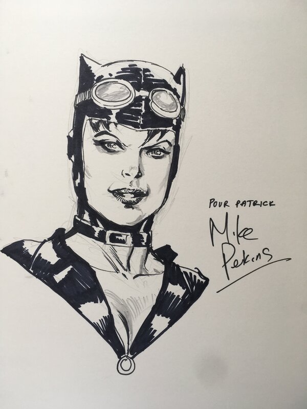 Cat Woman par Mike Perkins - Dédicace