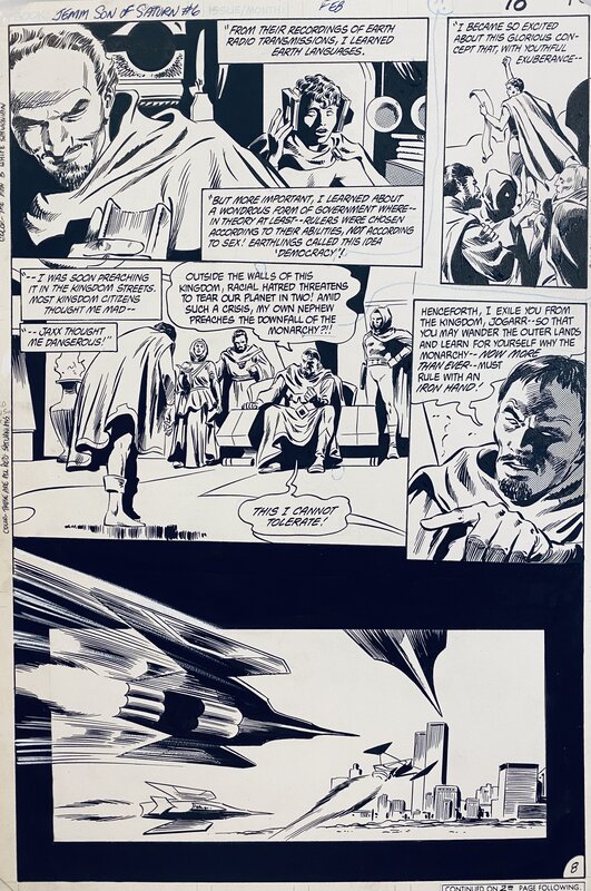 Gene Colan, Bob McLeod, Jemm son of Saturn - Return flight - #6 p8 - Comic Strip