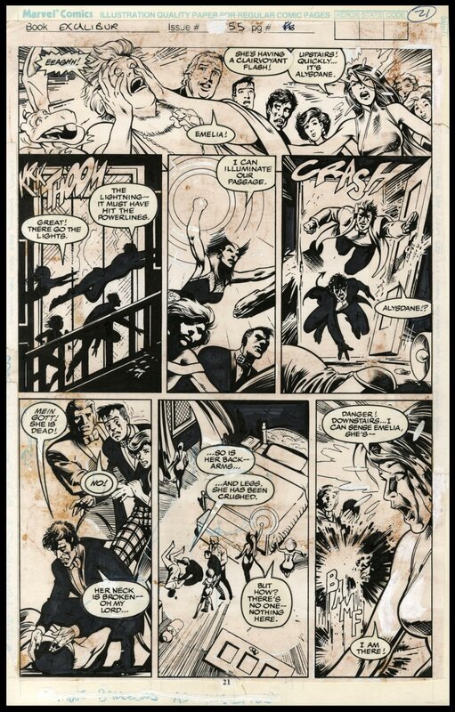 Alan Davis, Mark Farmer, Excalibur - Le fantôme du manoir - #55 p21 - Comic Strip