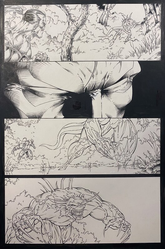 Rip Claw - 1/2 p.2 par David Finch - Planche originale