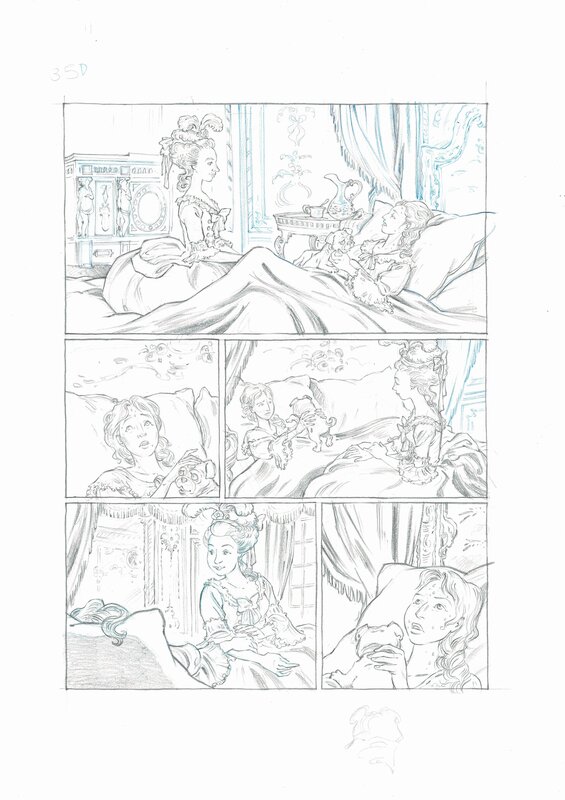 For sale - Isa Python, Mémoires de Marie-Antoinette, page 35 - Comic Strip