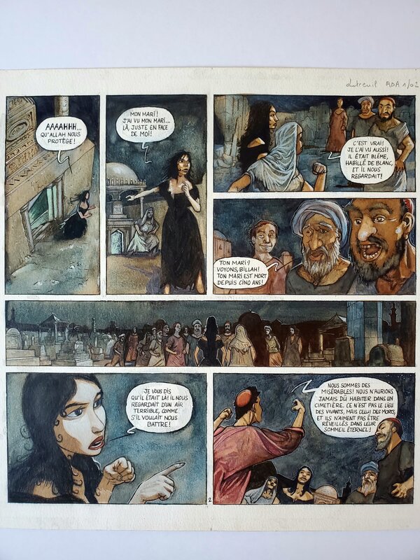 Vincent Dutreuil, ADA ENIGMA T1 LES SPECTRES DU CAIRE couleur directe - Planche originale