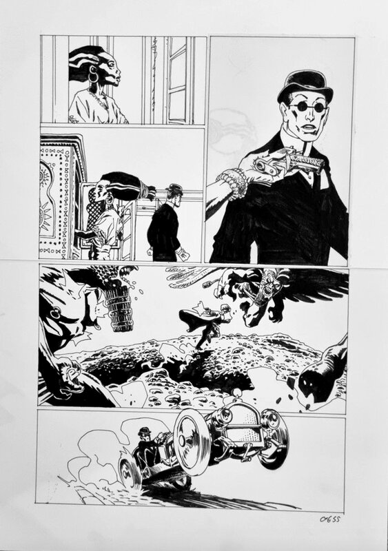 Gess, L'oeil de la nuit - Tome 3 - le Druide Noir - Planche originale