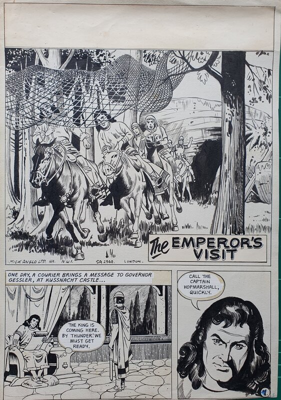 Emperors visit p1 par Mick Anglo - Planche originale