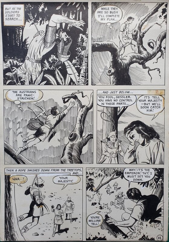 Emperors visit p4 par Mick Anglo - Planche originale