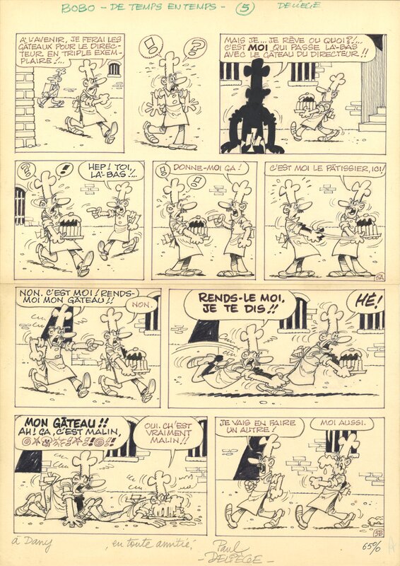 Bobo / Jaap par Paul Deliège - Planche originale