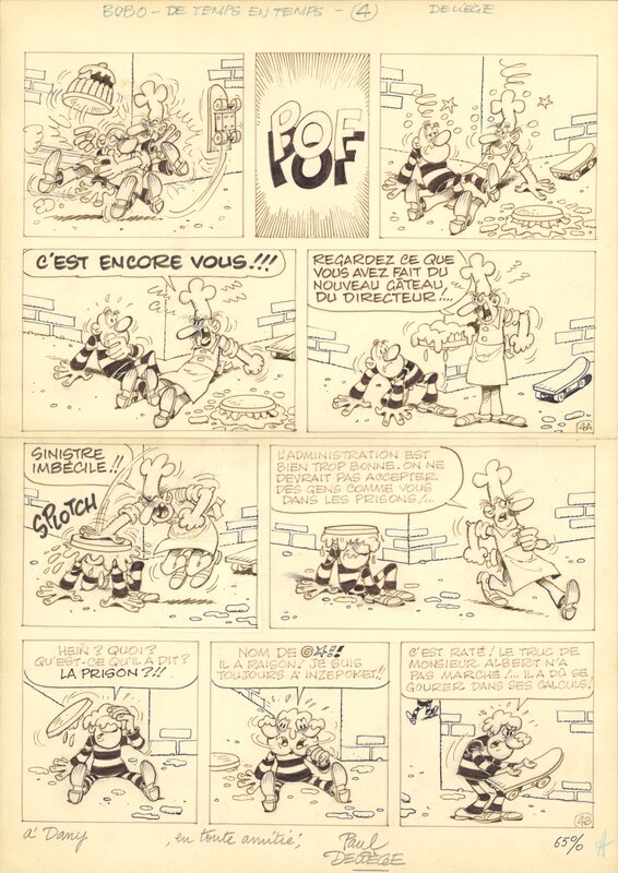 Bobo / Jaap par Paul Deliège - Planche originale