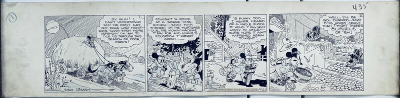 Floyd Gottfredson, Hardie Gramatky, Floyd Gottfredson - Mickey Mouse Daily - Mr. Slickers & Egg Robbers - 27.10.1930 - Planche originale