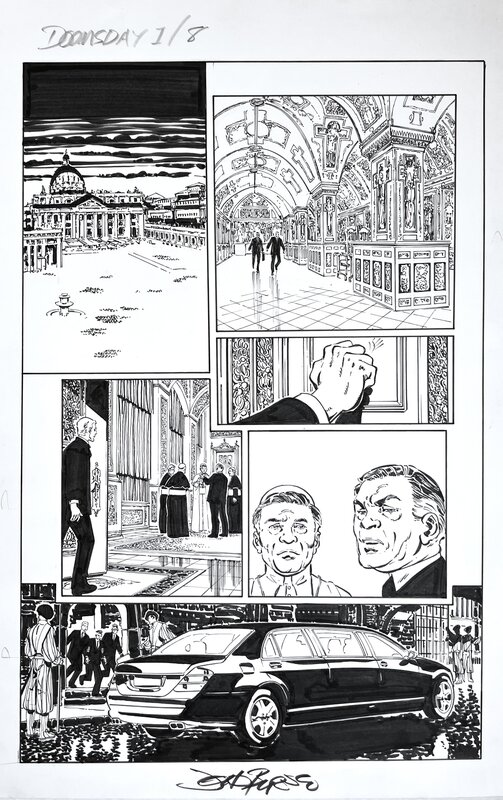 John BYRNE DOOMSDAY 1 page 8 - Planche originale