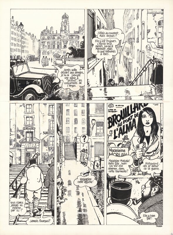 Jacques Tardi, Nestor Burma - 120 rue de la Gare - Comic Strip