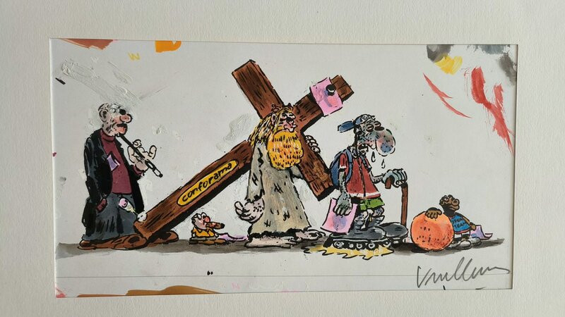 Chacun sa croix ! par Philippe Vuillemin - Planche originale