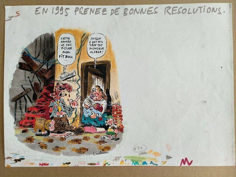 Philippe Vuillemin, En 1995, les bonnes résolutions - Planche originale