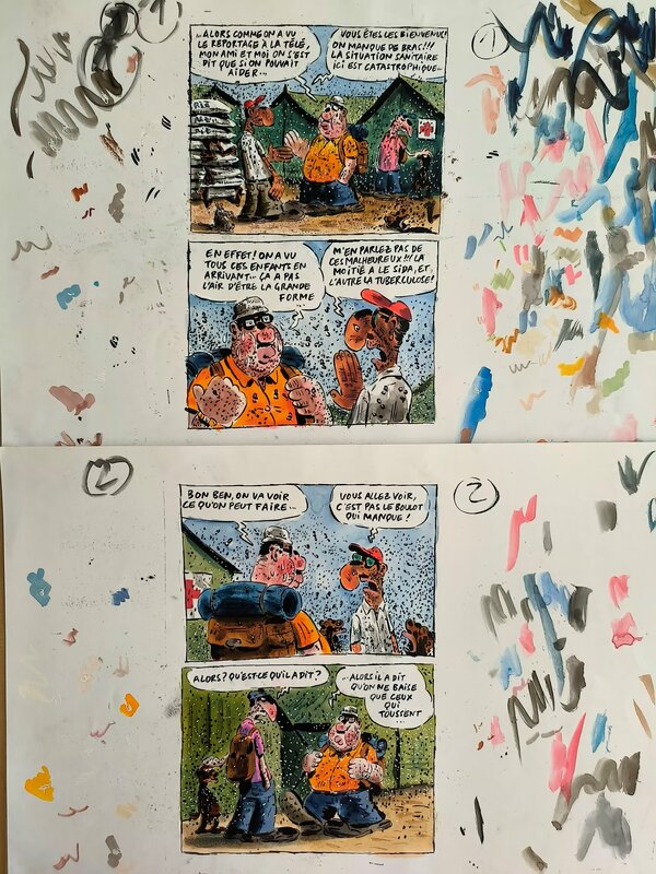 L'aide humanitaire by Philippe Vuillemin - Comic Strip