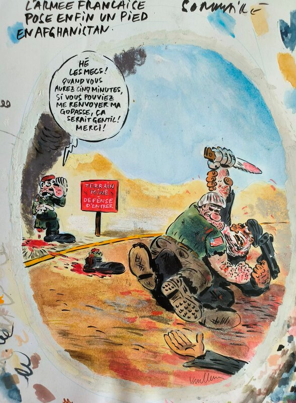 Philippe Vuillemin, L'armée Française pose enfin un pied en afghanistan - Comic Strip