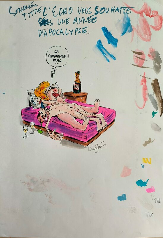 Philippe Vuillemin, Une année d'apocalypse ! - Planche originale