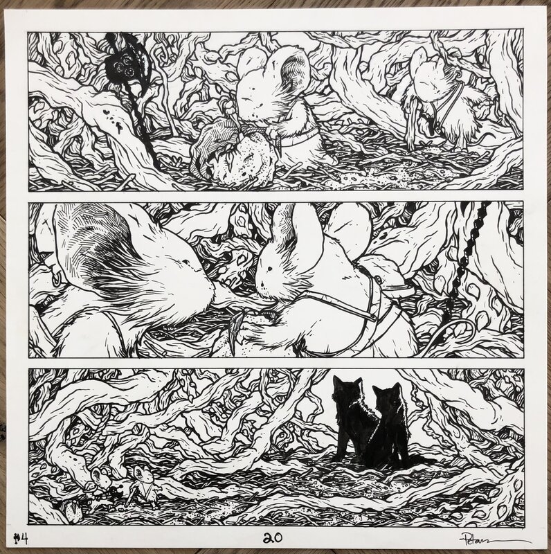 David Petersen - Mouse Guard - The Black Axe - 2012 - #4 p20 - Comic Strip