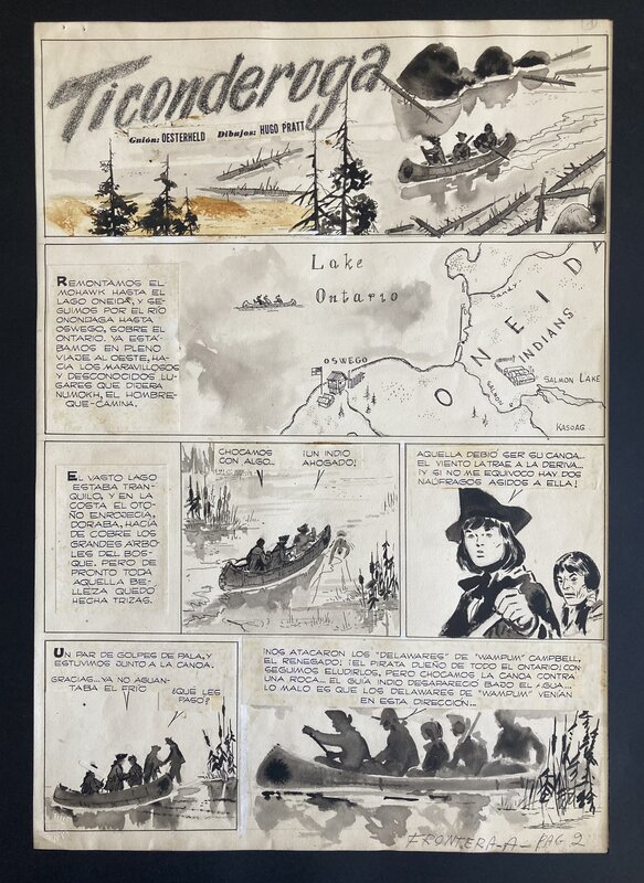 Ticonderoga par Hugo Pratt, Hector Oesterheld - Planche originale
