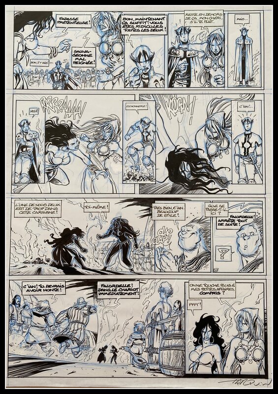 Lanfeust de Troy 7 par Didier Tarquin - Planche originale