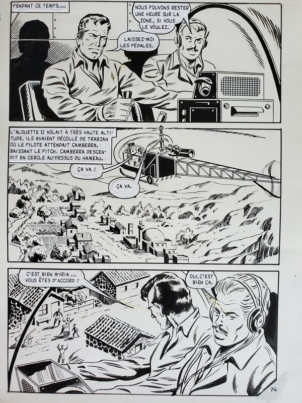 Juan José Ubeda Fuentes, CAMBERRA T5 POUR UN OEIL LES DEUX YEUX (première partie)  planche originale - Comic Strip