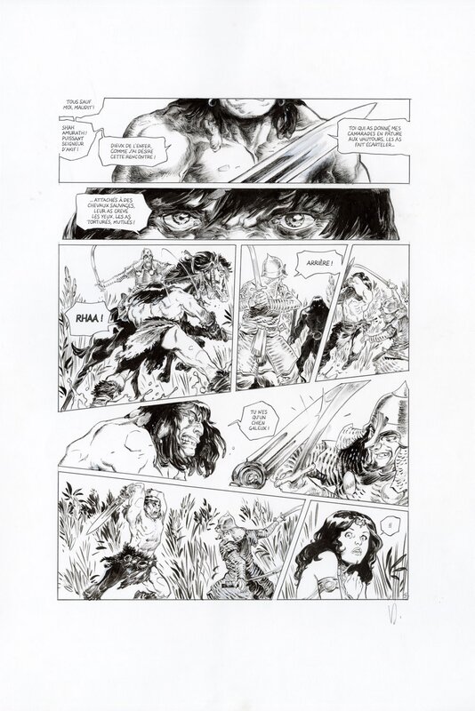 For sale - Virginie Augustin, Conan le cimmérien tome 6 - planche originale 3 - Comic Strip