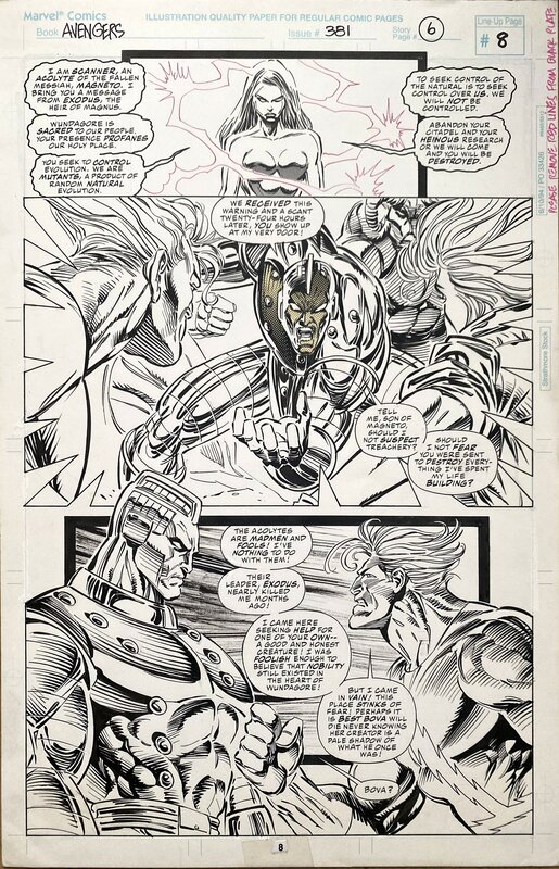 Mike Deodato Jr., Avengers n°381 - Page 8 - Planche originale