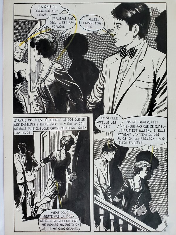 collectif de dessinateurs, FLASH ESPIONNAGE n°48 MISSION SPECIALE planche originale - Comic Strip