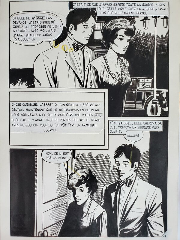 collectif de dessinateurs, FLASH ESPIONNAGE n°48 MISSION SPECIALE planche originale - Comic Strip