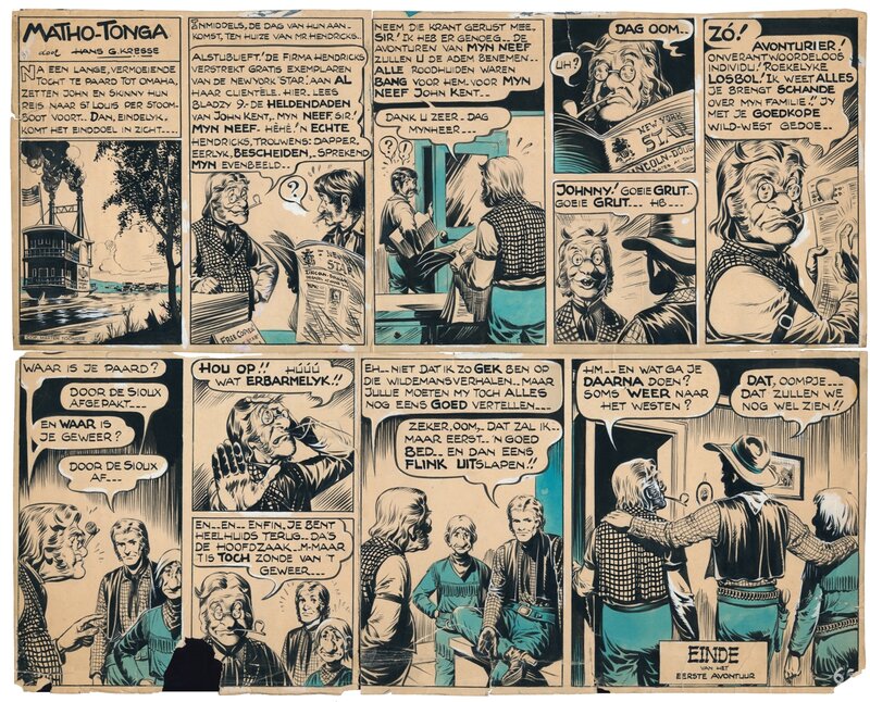 Hans Kresse, Matho Tonga part 1 - De laatste der Mandans - final page - Comic Strip