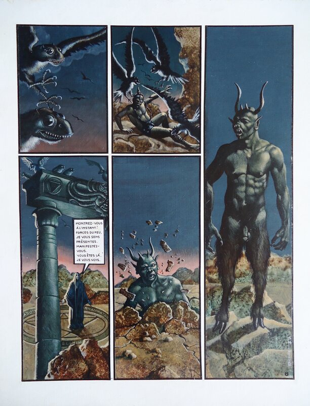 Jean-Michel Nicollet, L'effet Abracax Métal Hurlant 21 - Planche originale