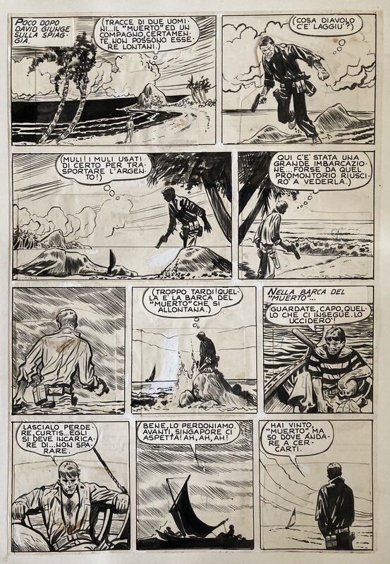 Junglemen par Hugo Pratt, Alberto Ongaro - Planche originale