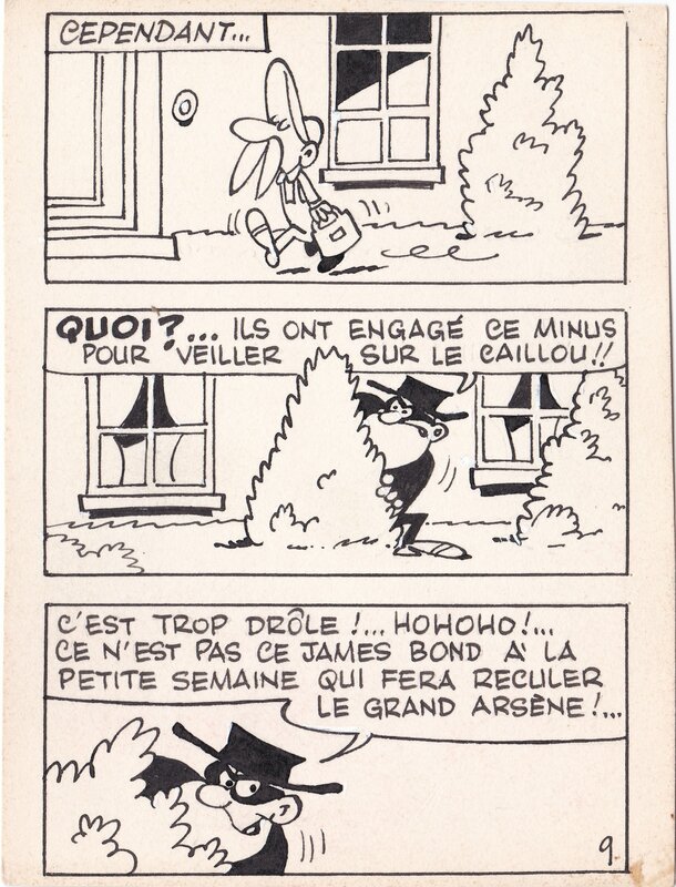 Maurice Rosy, Paul Deliège, Félix et le cabochon (Mini-récit 297) planche 9 - Planche originale