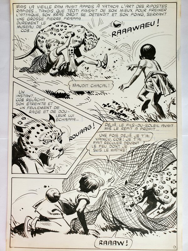 Ferdinando Tacconi, YACATA (Fils-du-Soleil) n°12 LE DIEU AU MASQUE DE SERPENT planche originale - Comic Strip