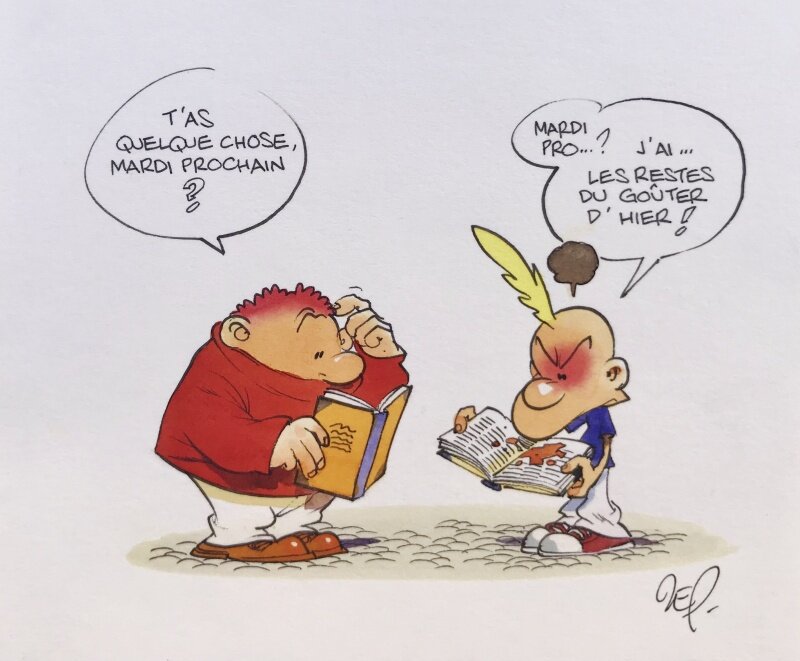 For sale - Zep, TITEUF SALES DEVOIRS - Original Illustration