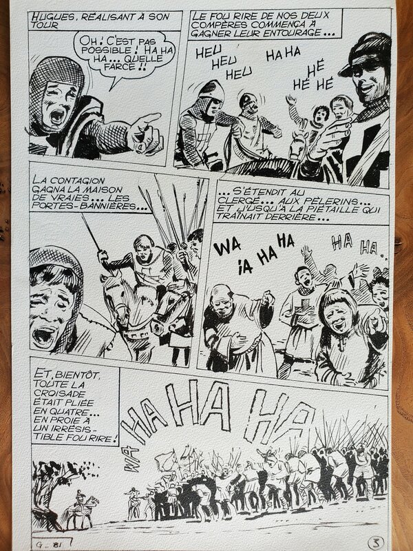 M V, BARON DE MALECORNE planche originale - Planche originale