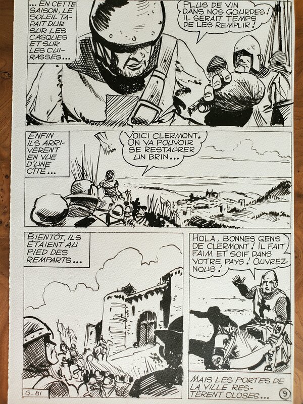 M V, BARON DE MALECORNE planche originale - Planche originale